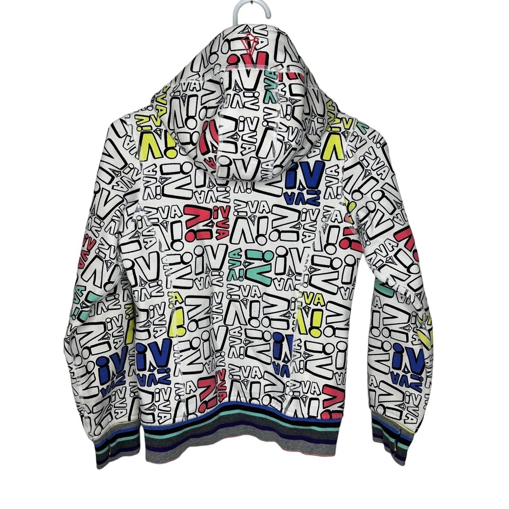 Ivivva by Lululemon Neon Graffiti Hoodie Size 10 - Picture 7 of 10